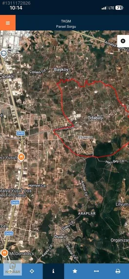 Kepez Odabaşında Mükemmel Lokasyonda Villa Arsası — fotoğraf 3