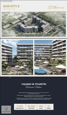 Sun City-2 Projesinde Bahçe Katı Satılık 1+1 Daire — fotoğraf 8