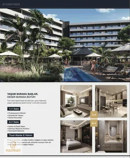 Sun City-2 Projesinde Bahçe Katı Satılık 1+1 Daire — fotoğraf 9