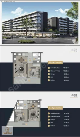 Sun City-2 Projesinde Bahçe Katı Satılık 1+1 Daire — fotoğraf 11