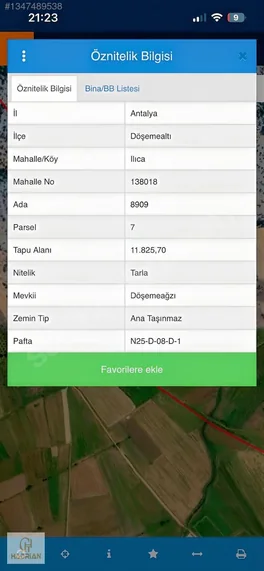 Antalya Döşemealtı Ilıcada 6 Dönüm Tarla Kelepirr — fotoğraf 1